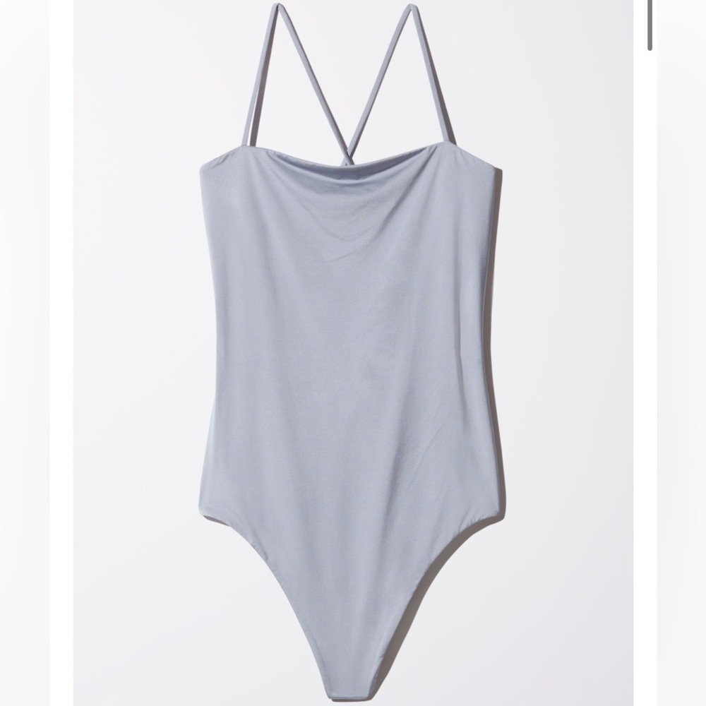 Aritzia Wilfred Free Naidoo bodysuit -light grey